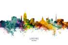 Lansing Michigan Skyline Art Print