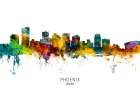 Phoenix Arizona Skyline Art Print