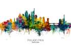 Philadelphia Pennsylvania Skyline Art Print