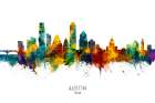 Austin Texas Skyline Art Print