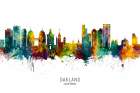 Oakland California Skyline Art Print