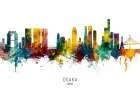 Osaka Japan Skyline Art Print