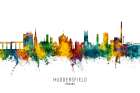 Huddersfield England Skyline Art Print