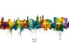 Nice France Skyline Art Print