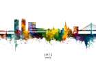 UmeAy Sweden Skyline Art Print