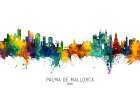 Palma de Mallorca Spain Skyline Art Print