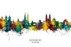 NAAndfrac14;rnberg Germany Skyline Art Print