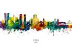 Lima Peru Skyline Art Print