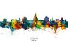 Egham England Skyline Art Print