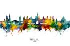 Mysuru Skyline India Art Print