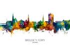 Broughty Ferry Scotland Skyline Art Print