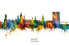 Mainz Germany Skyline Art Print