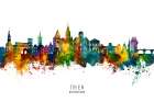 Trier Germany Skyline Art Print