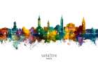 VaraAAndfrac34;din Croatia Skyline Art Print