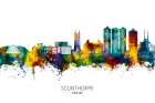 Scunthorpe England Skyline Art Print