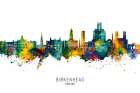 Birkenhead England Skyline Art Print