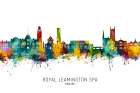 Royal Leamington Spa England Skyline Art Print