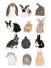 Rabbit Family Art Print