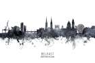 Belfast Northern Ireland Skyline Art Print
