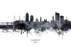 Cardiff Wales Skyline Art Print