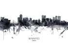 Winnipeg Canada Skyline Art Print