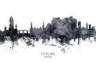 Stirling Scotland Skyline Art Print