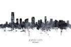 Jersey City New Jersey Skyline Art Print