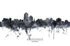 Albuquerque New Mexico Skyline Art Print