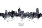 Fresno California Skyline Art Print