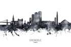 Grenoble France Skyline Art Print