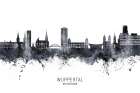 Wuppertal Germany Skyline Art Print