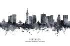 Kinshasa Democratic Republic of the Congo Skyline Art Print