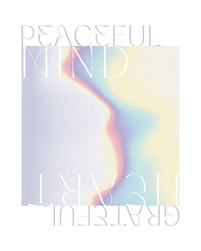 Peaceful Mind Inspirational Print