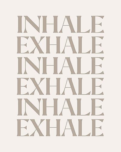 Inhale Exhale Art Print