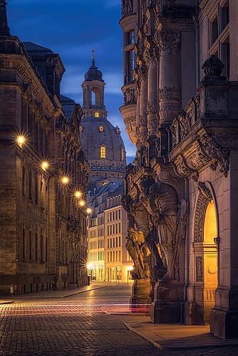 Elbflorenz Early Morning (Dresden) Architecture Print