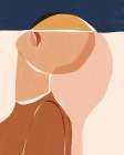 Half Face Half Sun Art Print