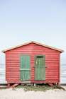 Red Hut Art Print