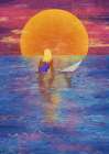 Surfer Girl Coastal Print