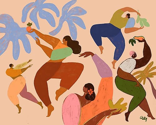 Dance Dance Figurative Print