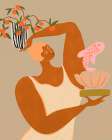 Fish And Oranges Art Print