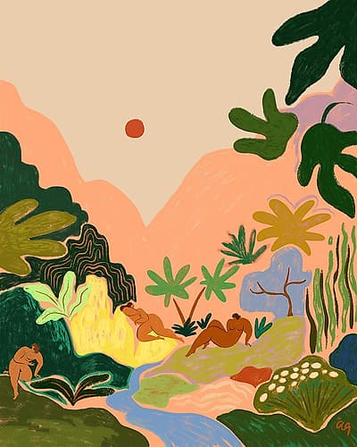 Lost In Paradise No2 Art Print