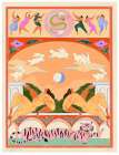 Rabbit Jumps Over the Moon Art Print