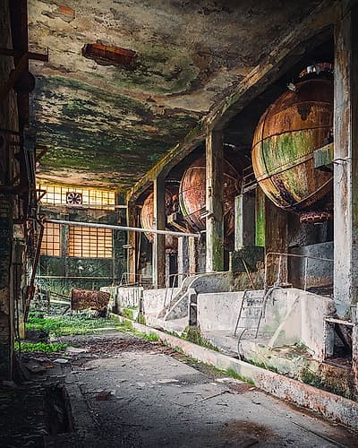Rusty Industrial Balls European Print