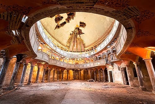 Round Chapel in Decay European Print