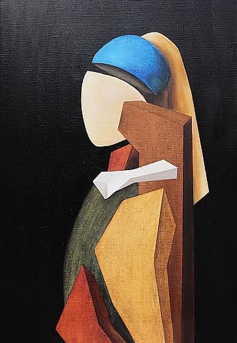 Vermeer Art abstrait reproduction
