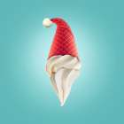 Santas Cream Art Print