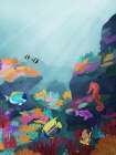 Beyond the Waves Art Print by Goed Blauw