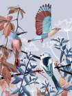 Birds of Winter Art Print by Goed Blauw