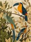Paradise Birds Art Print