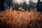 Orange Margarites Art Print